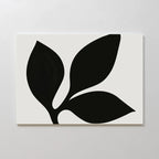Ink & Moonlight Botany – black and white botanical canvas wall art print by Aspire Prints