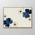 Whispers in Bloom – blue botanical canvas wall art print by Aspire Prints