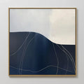 Whisper of the Deep Tide – blue abstract canvas wall art print by Aspire Prints