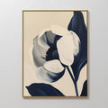 Tulip at Twilight – blue botanical canvas wall art print by Aspire Prints