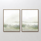Whispers Through the Pines – Set of 2 Canvas Prints set of 2 – green botanical canvas wall art by Aspire Prints