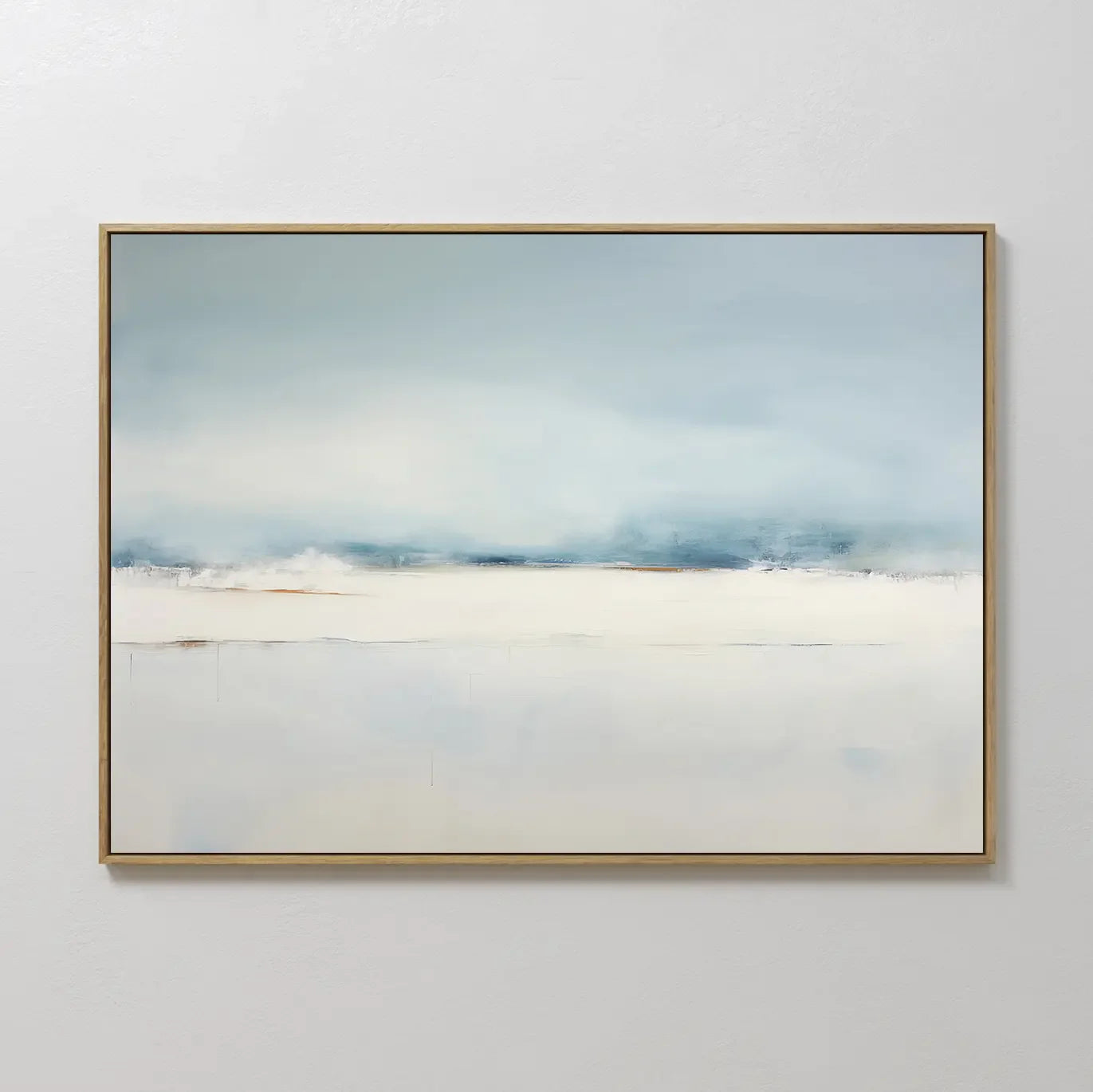 Whisper of the Quiet Coast – blue coastal canvas wall art print by Aspire Prints