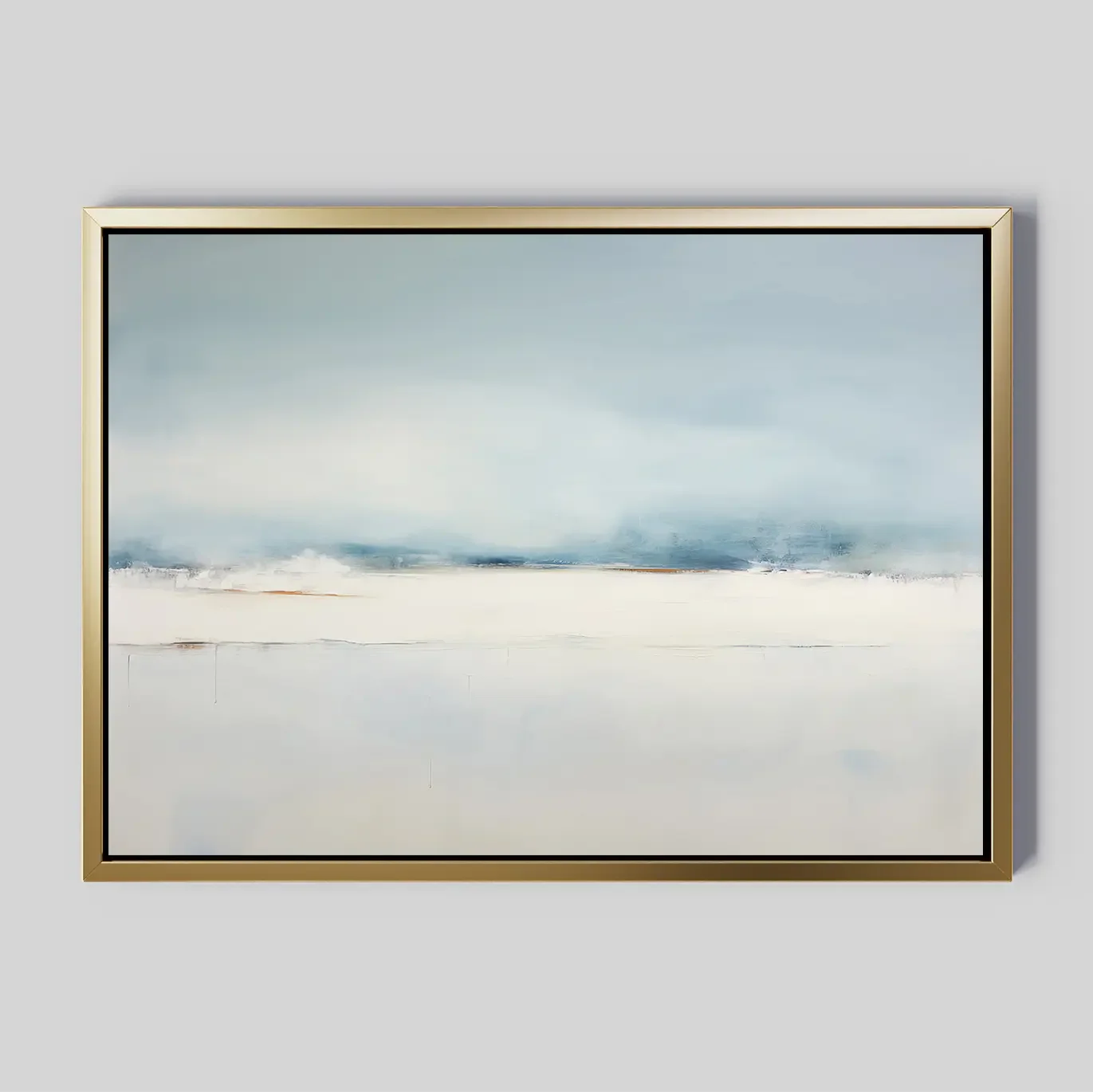 Whisper of the Quiet Coast – blue coastal canvas wall art print by Aspire Prints