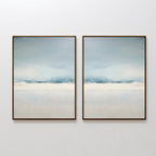 Whispers of the Quiet Shore – Set of 2 Canvas Prints set of 2 – neutral-toned coastal canvas wall art by Aspire Prints