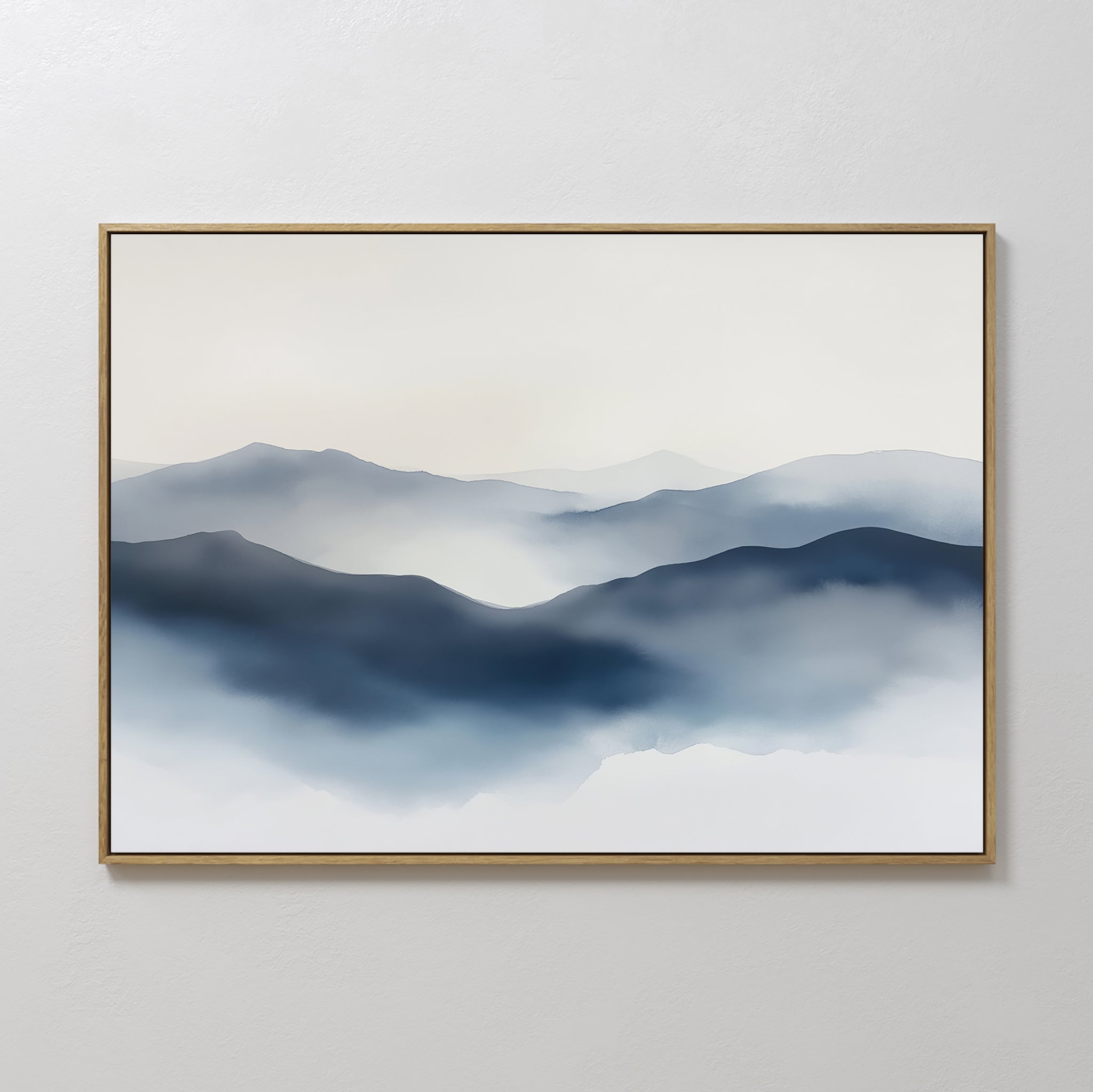 Whispers of the Blue Highlands – blue landscape canvas wall art print by Aspire Prints