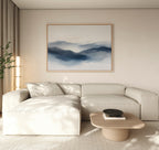 Whispers of the Blue Highlands – blue landscape canvas wall art print by Aspire Prints