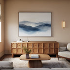 Whispers of the Blue Highlands – blue landscape canvas wall art print by Aspire Prints