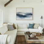 Whispers of the Blue Highlands – blue landscape canvas wall art print by Aspire Prints