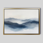 Whispers of the Blue Highlands – blue landscape canvas wall art print by Aspire Prints