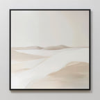 Whispering Hollow – beige and white landscape canvas wall art print by Aspire Prints