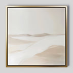 Whispering Hollow – beige and white landscape canvas wall art print by Aspire Prints
