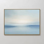 Whispers of the Tide – blue coastal canvas wall art print by Aspire Prints