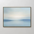 Whispers of the Tide – blue coastal canvas wall art print by Aspire Prints