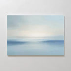 Whispers of the Tide – blue coastal canvas wall art print by Aspire Prints