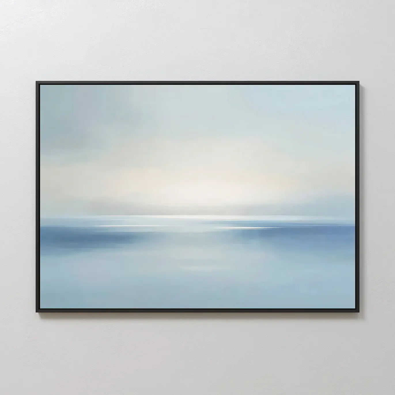 Whispers of the Tide – blue coastal canvas wall art print by Aspire Prints