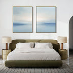 Whispers of the Tide – Set of 2 Canvas Prints set of 2 – neutral-toned coastal canvas wall art by Aspire Prints
