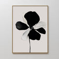 Ink Bloom Whisper – black botanical canvas wall art print by Aspire Prints