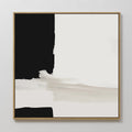 Whispers in Greyscale – black abstract canvas wall art print by Aspire Prints