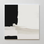 Whispers in Greyscale – black abstract canvas wall art print by Aspire Prints
