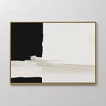Whispers in Greyscale – black abstract canvas wall art print by Aspire Prints