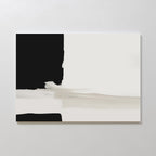 Whispers in Greyscale – black abstract canvas wall art print by Aspire Prints