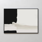 Whispers in Greyscale – black abstract canvas wall art print by Aspire Prints