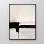 Whispers in Greyscale – black and white abstract canvas wall art print by Aspire Prints