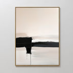 Whispers in Greyscale – black and white abstract canvas wall art print by Aspire Prints