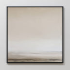 Whispers of Dawn – beige and white desert canvas wall art print by Aspire Prints