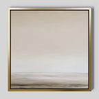 Whispers of Dawn – beige and white desert canvas wall art print by Aspire Prints