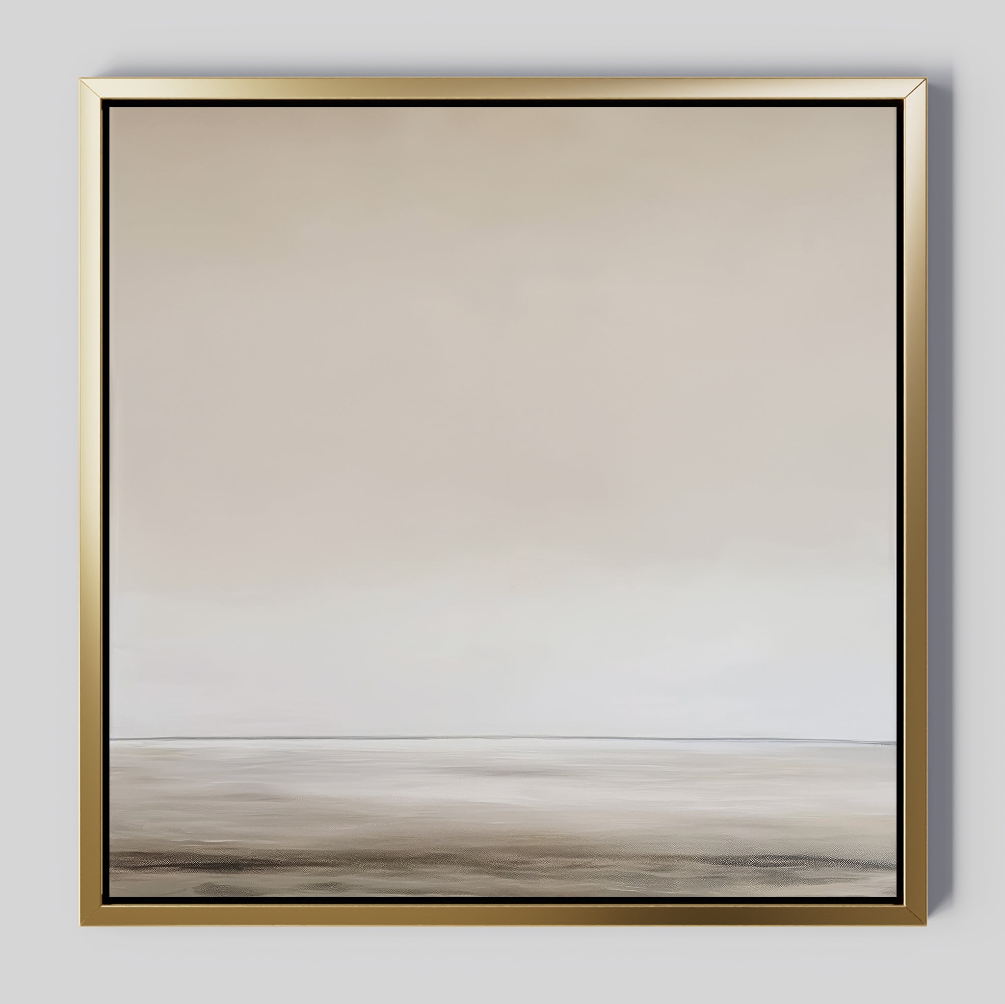 Whispers of Dawn – beige and white desert canvas wall art print by Aspire Prints