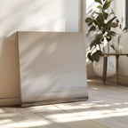 Whispers of Dawn – beige and white desert canvas wall art print by Aspire Prints