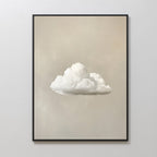 Whisper of Dawn – beige and white cloud canvas wall art print by Aspire Prints