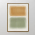 Whispers of Dawn – green abstract canvas wall art print by Aspire Prints