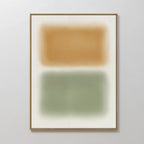 Whispers of Dawn – green abstract canvas wall art print by Aspire Prints