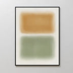Whispers of Dawn – green abstract canvas wall art print by Aspire Prints
