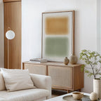 Whispers of Dawn – green abstract canvas wall art print by Aspire Prints