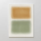 Whispers of Dawn – green abstract canvas wall art print by Aspire Prints