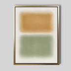 Whispers of Dawn – green abstract canvas wall art print by Aspire Prints