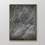 Whispers in White – black abstract canvas wall art print by Aspire Prints