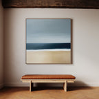 Where the Tide Breathes – blue coastal canvas wall art print by Aspire Prints