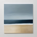 Where the Tide Breathes – blue coastal canvas wall art print by Aspire Prints