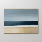 Where the Tide Whispers – blue coastal canvas wall art print by Aspire Prints