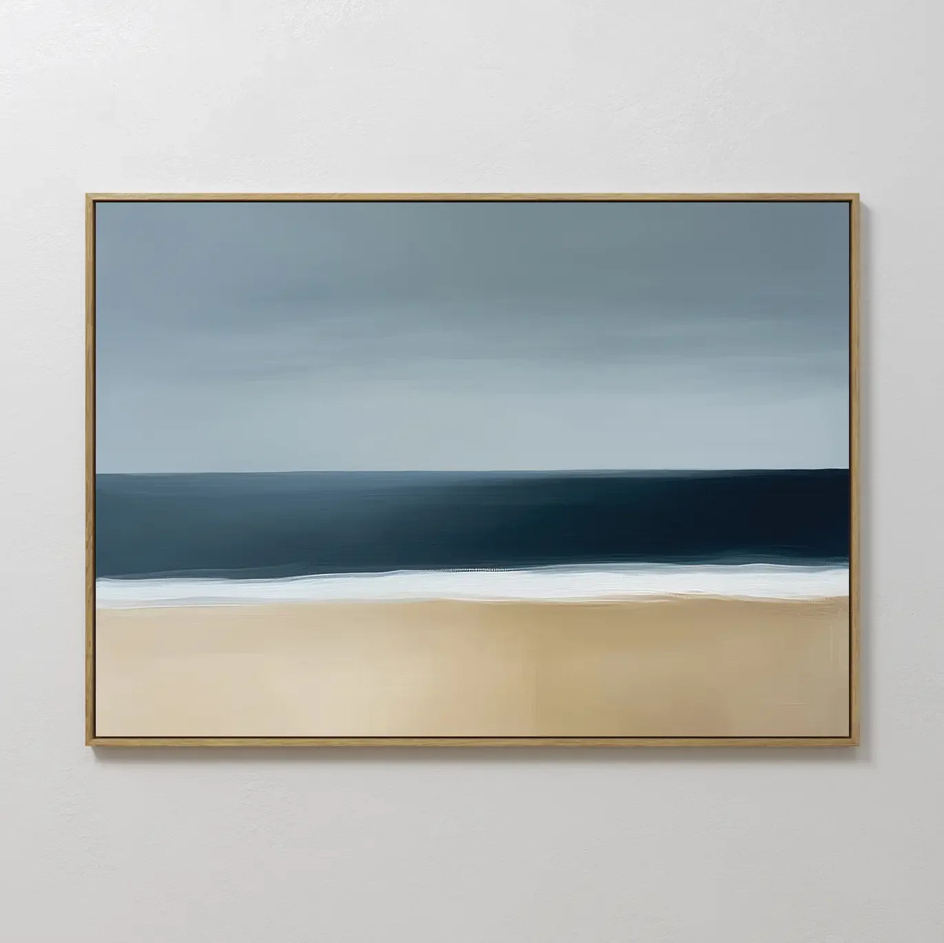 Where the Tide Whispers – blue coastal canvas wall art print by Aspire Prints