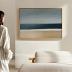 Where the Tide Whispers – blue coastal canvas wall art print by Aspire Prints