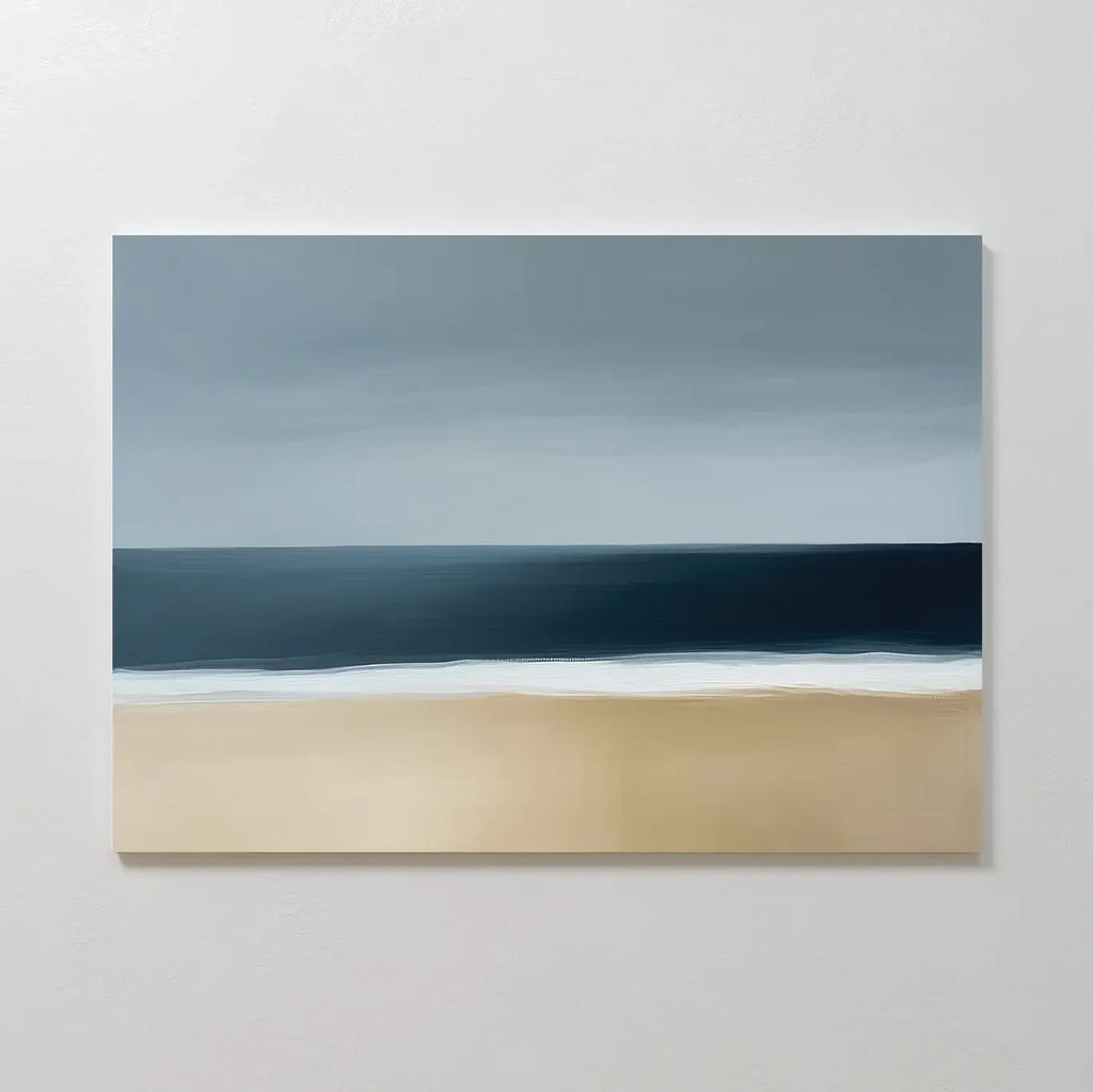 Where the Tide Whispers – blue coastal canvas wall art print by Aspire Prints
