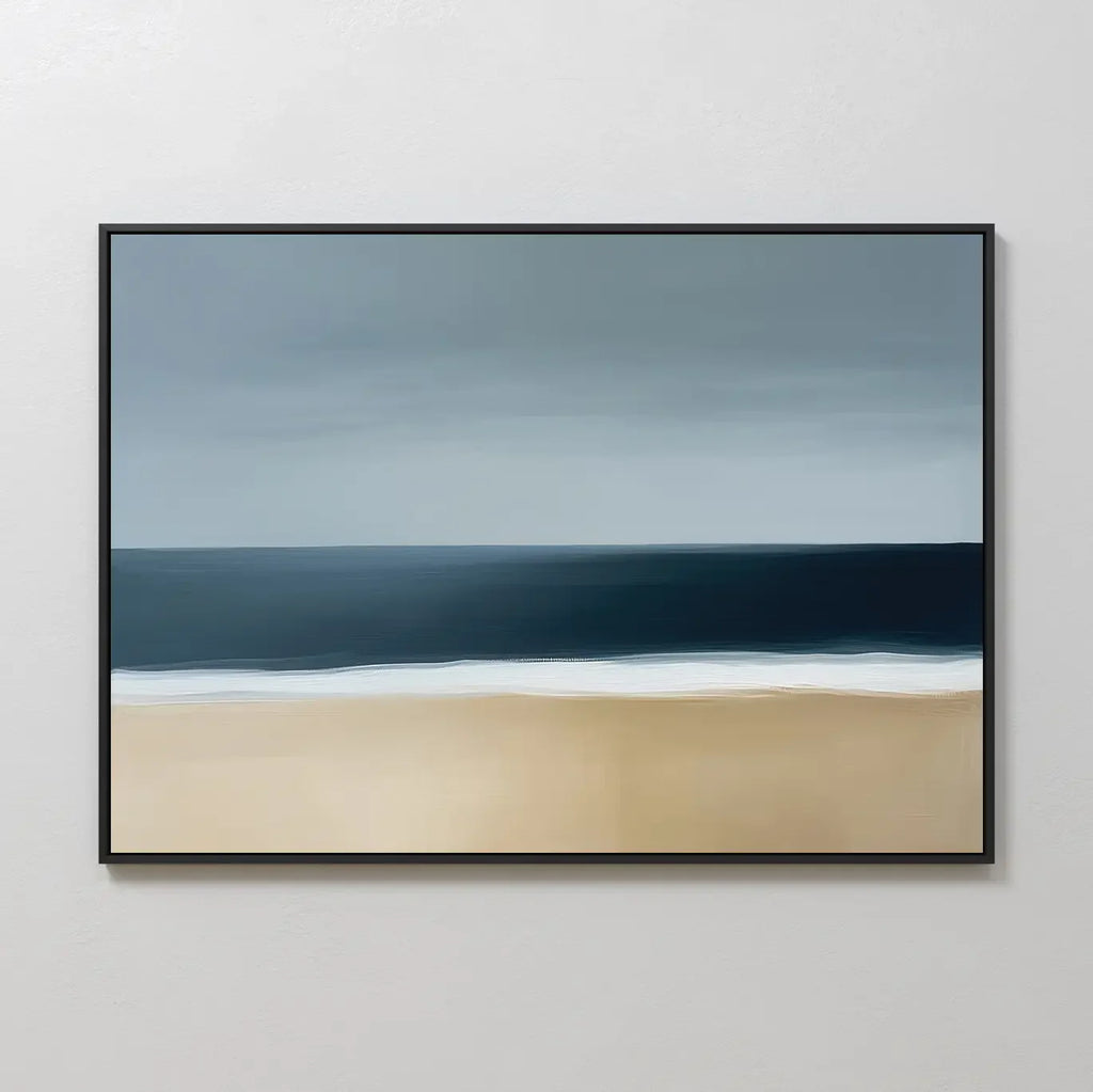 Where the Tide Whispers – blue coastal canvas wall art print by Aspire Prints