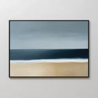 Where the Tide Whispers – blue coastal canvas wall art print by Aspire Prints