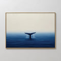 Leviathan's Lullaby – blue botanical canvas wall art print by Aspire Prints