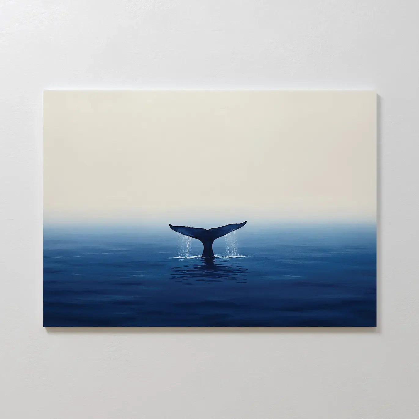 Leviathan's Lullaby – blue botanical canvas wall art print by Aspire Prints